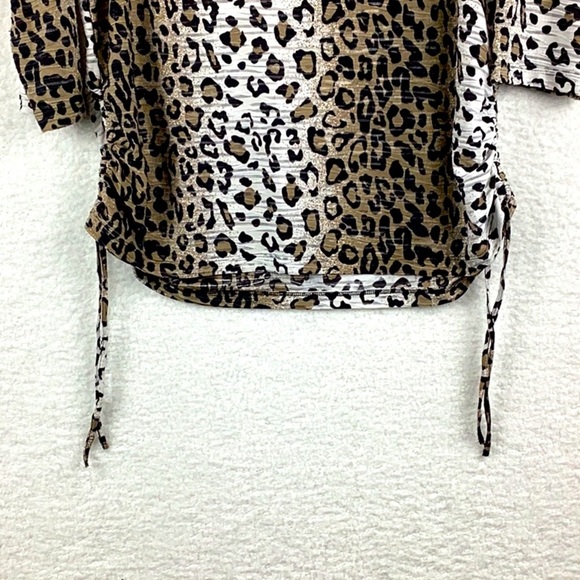 Erm London Cheetah Print Blouse, Women’s Size Large. - Picture 3 of 12